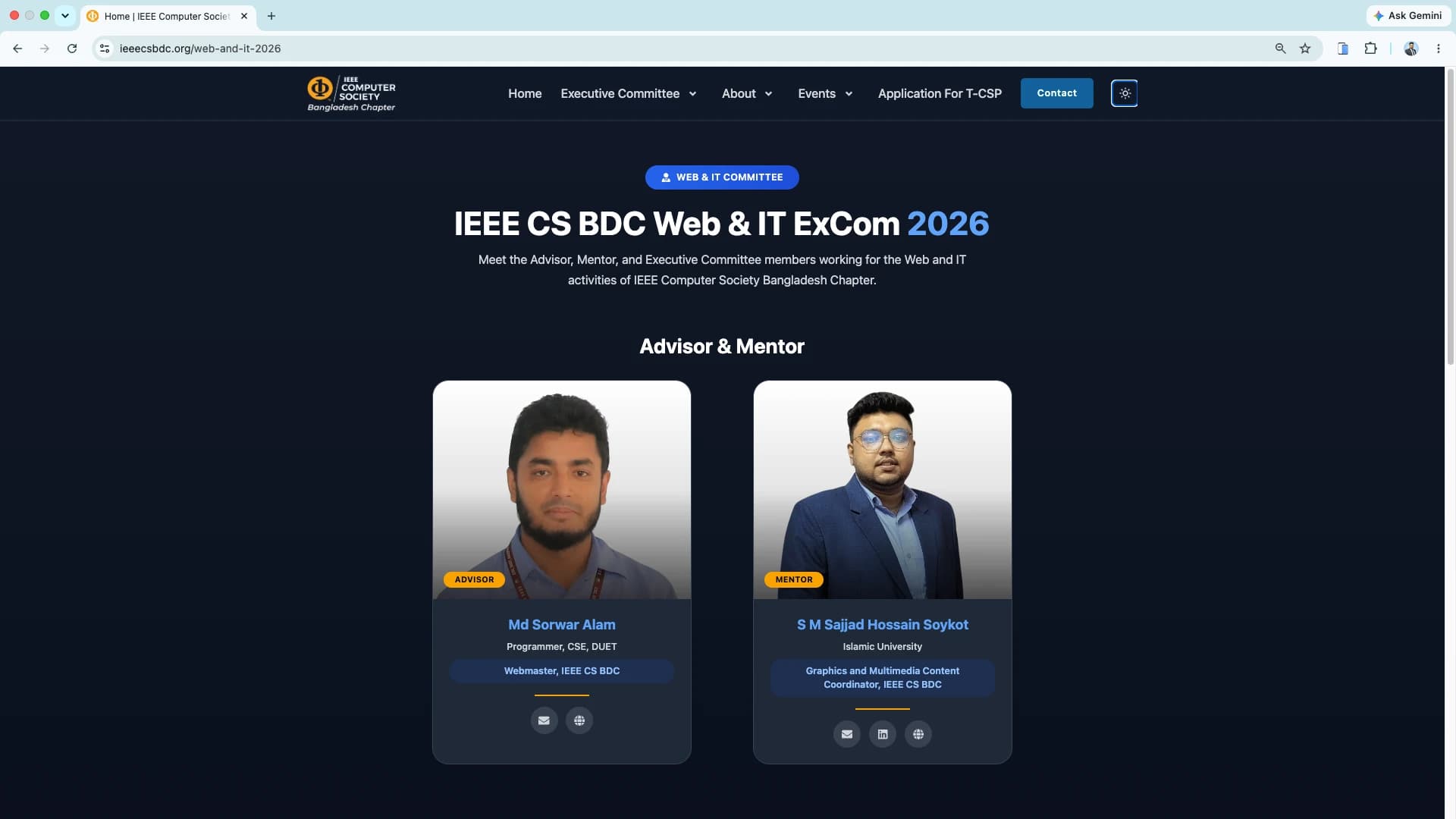 IEEE CS BDC Web and IT Committee page