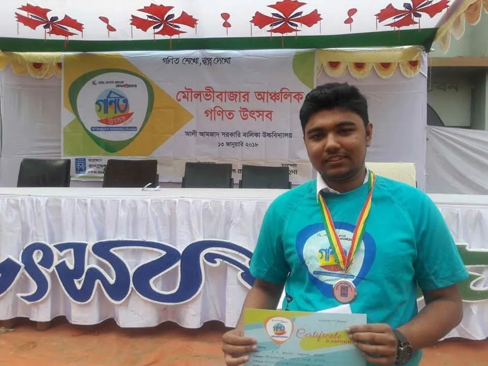 Regional Champion, Bangladesh Mathematical Olympiad