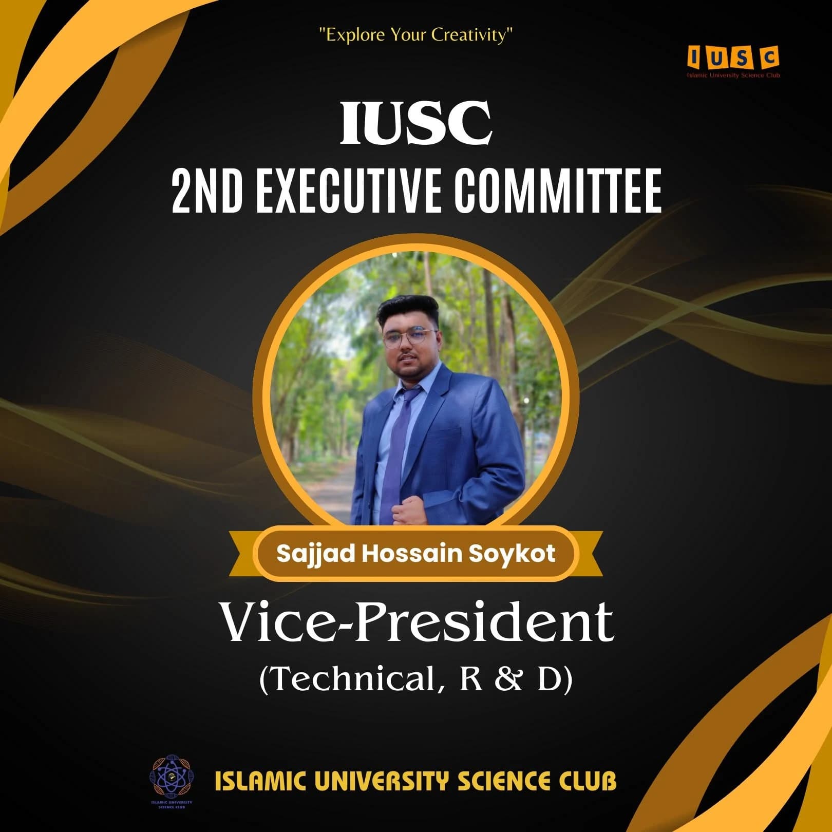 Sajjad's Vice President (Technical) Photocard
