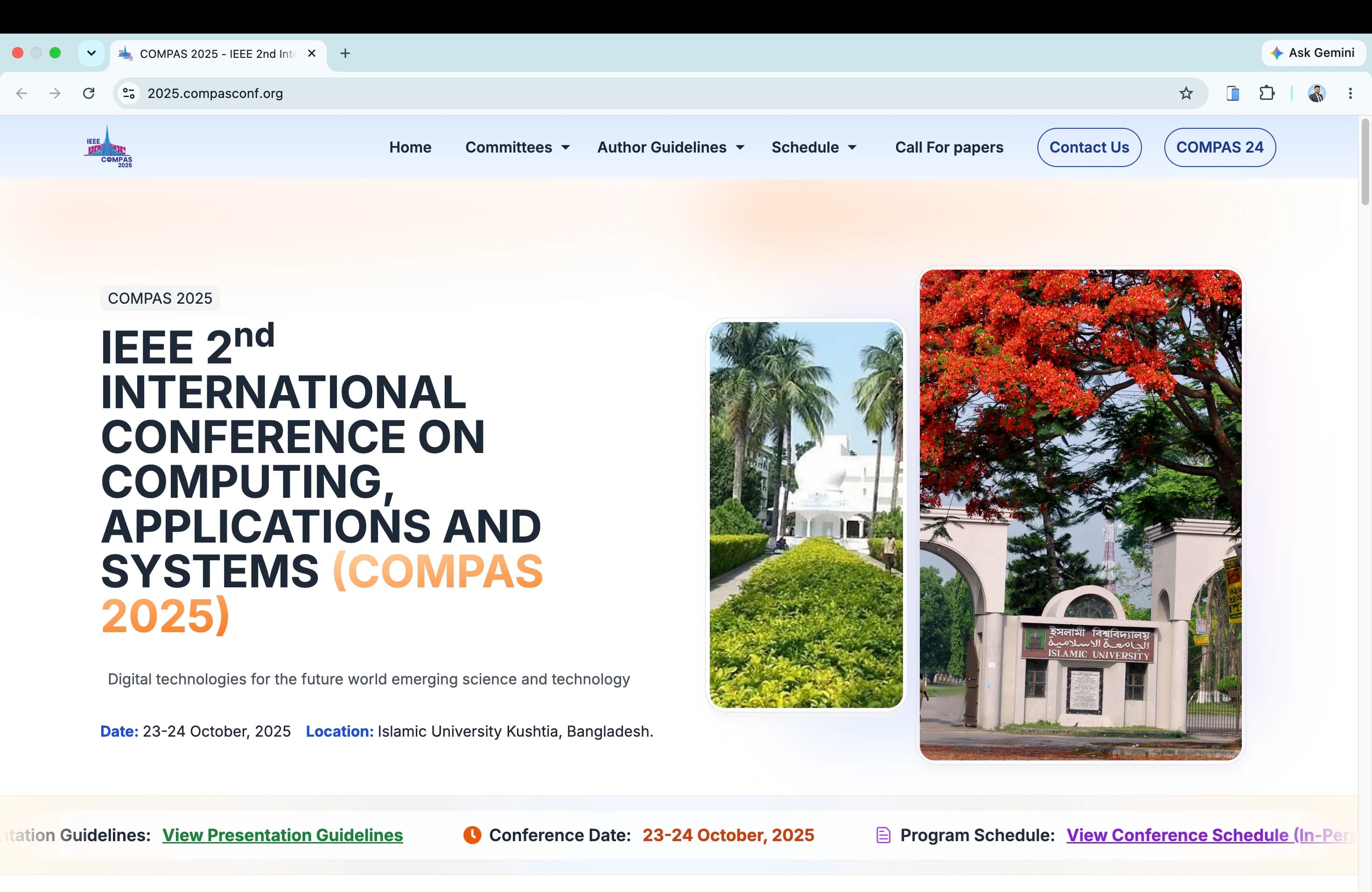 IEEE COMPAS 2025 Conference Homepage Portal