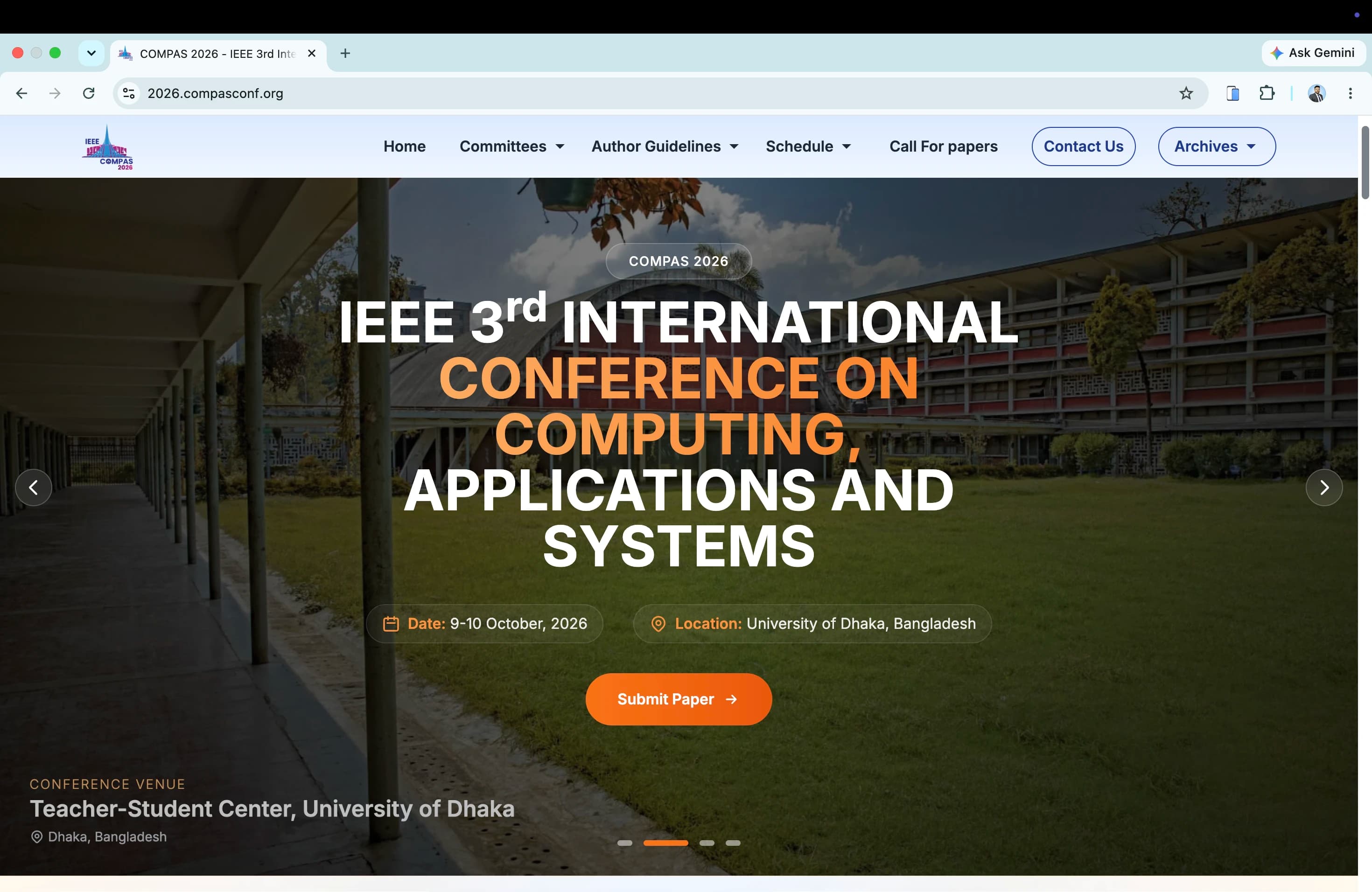 IEEE COMPAS 2026 Conference Homepage Portal